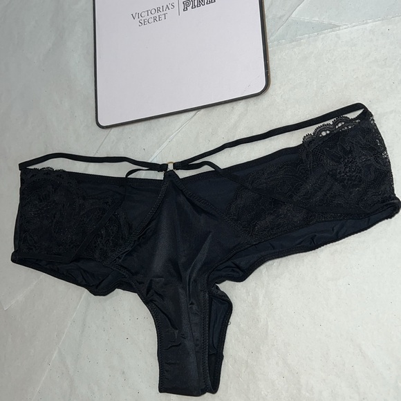 (L) Victoria’s Secret Lace Strappy Cheeky Panty - Picture 5 of 9